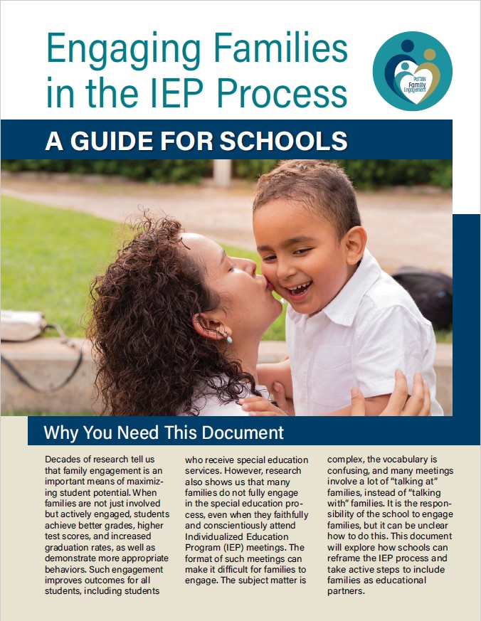 Engaging Families in the IEP Process: A Guide for Schools